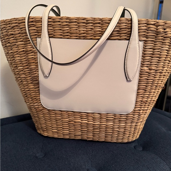 Kate Spade Garden Bouquet Embroidered Straw Tote - Picture 9 of 11